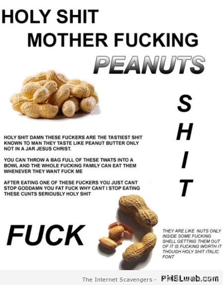 Motherf*cking peanuts – Crazy Wednesday at PMSLweb.com