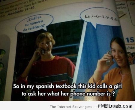 Spanish textbook fail at PMSLweb.com