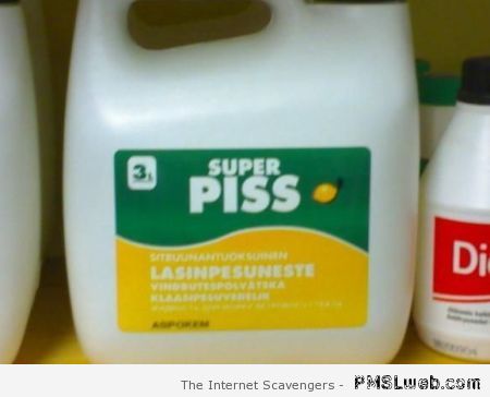 Super piss product name fail – Monday craze at PMSLweb.com