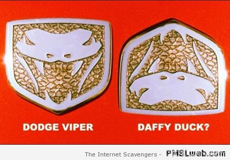 Dodge viper is daffy duck logo at PMSLweb.com
