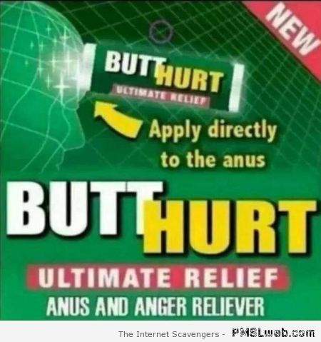 Funny butt hurt advert at PMSLweb.com