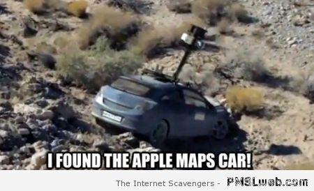 Apple maps car meme – Thursday laughter at PMSLweb.com