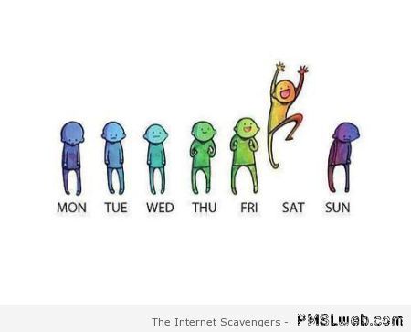 Days of the week humor – New week funnies at PMSLweb.com
