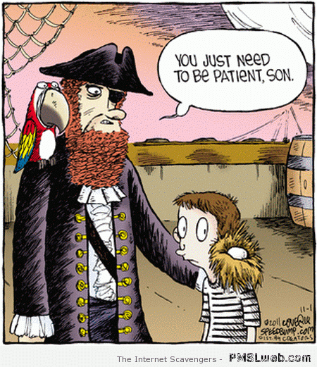 Funny pirate cartoon – Monday chortles at PMSLweb.com