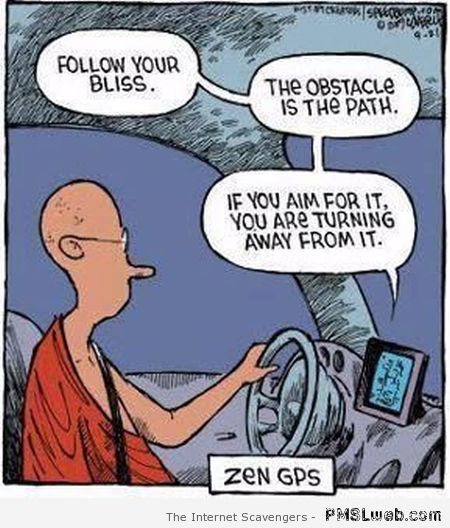 Funny zen GPS cartoon at PMSLweb.com