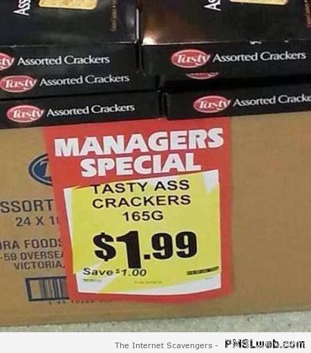 Crackers promotion fail at PMSLweb.com