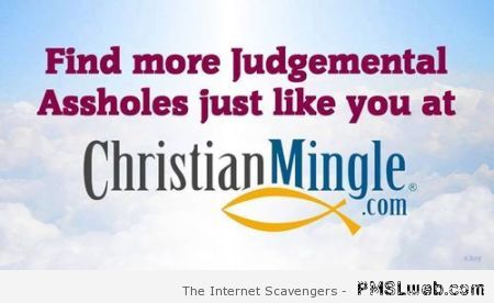Christian Mingle sarcastic humor at PMSLweb.com