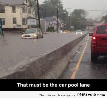Funny car pool lane at PMSLweb.com