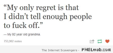 Funny grandma quote at PMSLweb.com