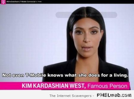 Funny Kim Kardashian fail at PMSLweb.com