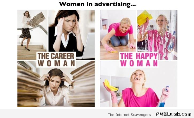 Funny women in advertising at PMSLweb.com