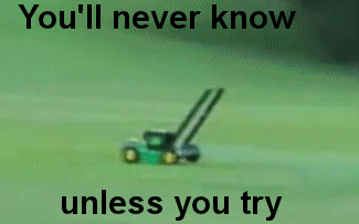 Funny lawn mower take off at PMSLweb.com