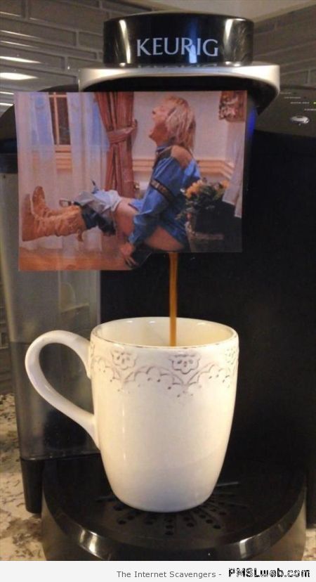 Funny coffee machine picture prank at PMSLweb.com
