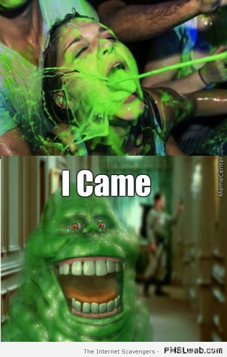 Ghostbusters slimer meme at PMSLweb.com