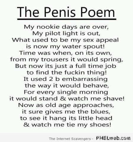 The penis poem at PMSLweb.com