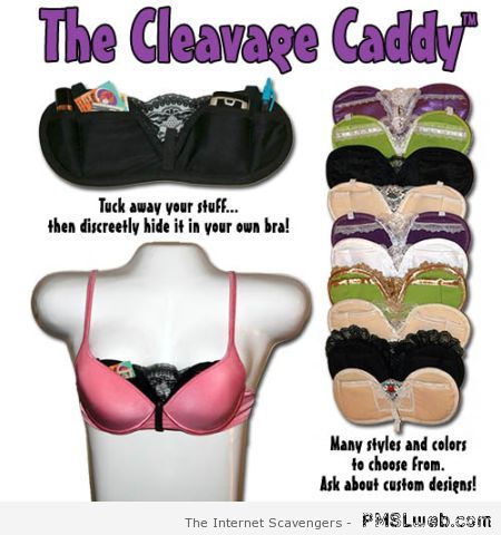 Cleavage caddy at PMSLweb.com