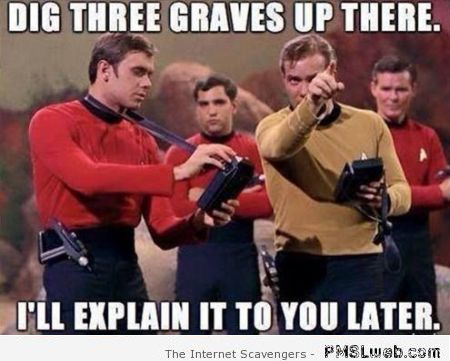 Funny Star Trek red shirts meme at PMSLweb.com