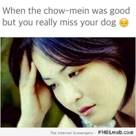 When the chow mein was good humor at PMSLweb.com
