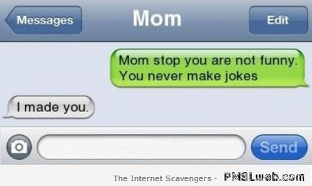 Funny mom owns on iPhone – Foolish Hump day at PMSLweb.com