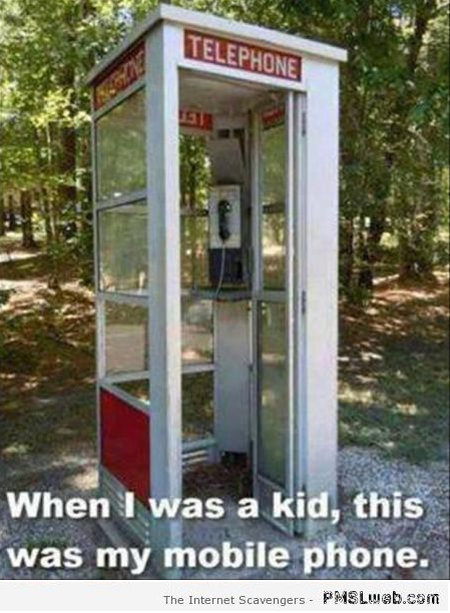 Funny mobile phone when I was a kid at PMSLweb.com