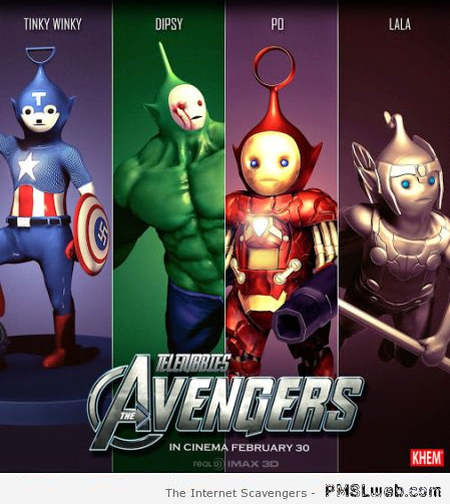 Teletubbies Avengers at PMSLweb.com