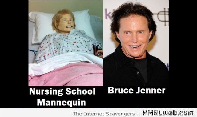 Funny nursing school mannequin vs Bruce Jenner at PMSLweb.com