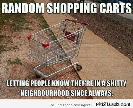 Random shopping carts meme at PMSLweb.com