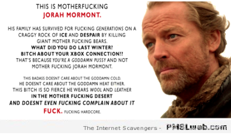 Jorah Mormont sarcastic humor – Sunday madness at PMSLweb.com