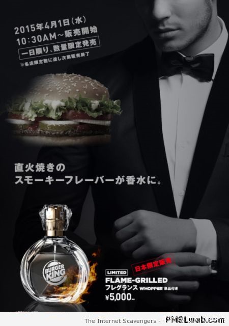 Burger king perfume at PMSLweb.com
