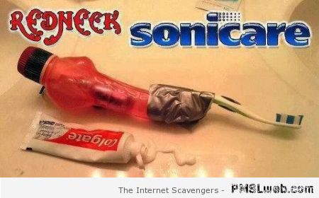 Funny redneck toothbrush – Witty Monday at PMSLweb.com
