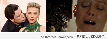 Funny Scarlett Johansson and John Travolta at PMSLweb.com