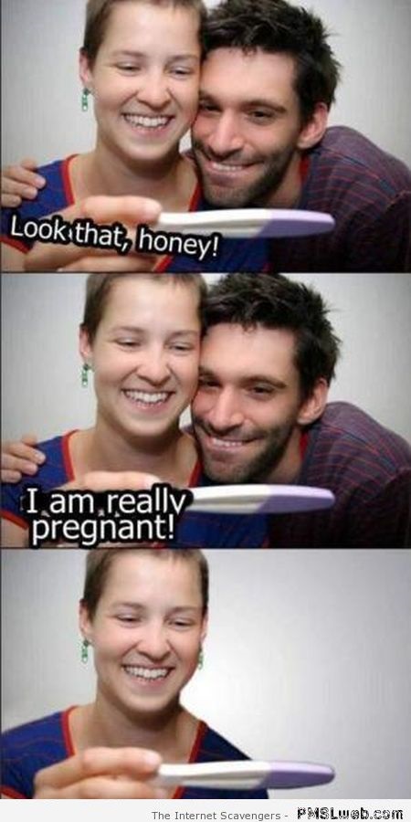 I am really pregnant joke at PMSLweb.com