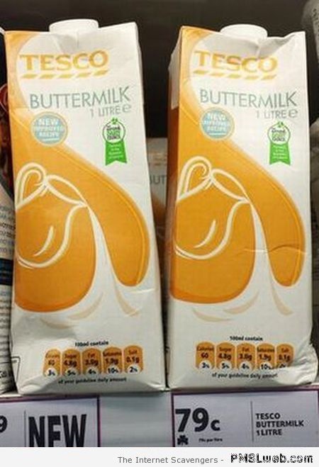Funny buttermilk packaging – Wednesday chuckles at PMSLweb.com