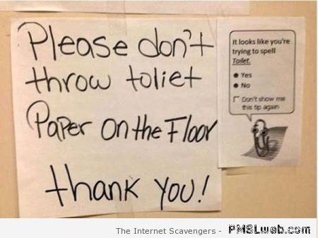 Funny clippy toilet humor at PMSLweb.com