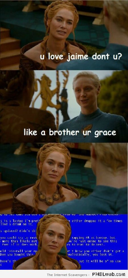 Censei and Brienne humor – Funny game of Thrones pictures at PMSLweb.com