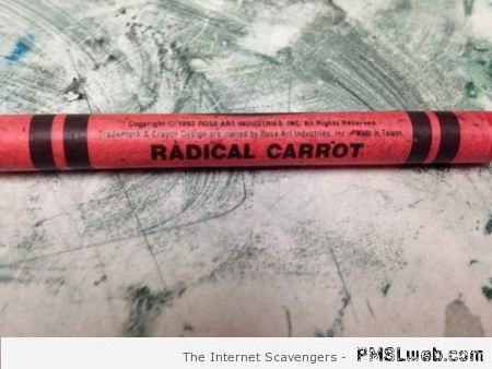Radical carrot crayola color at PMSLweb.com