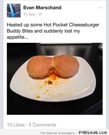 Hot pocket cheezburger fail at PMSLweb.com