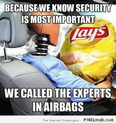 Lays airbag – Funny Sunday pics at PMSLweb.com