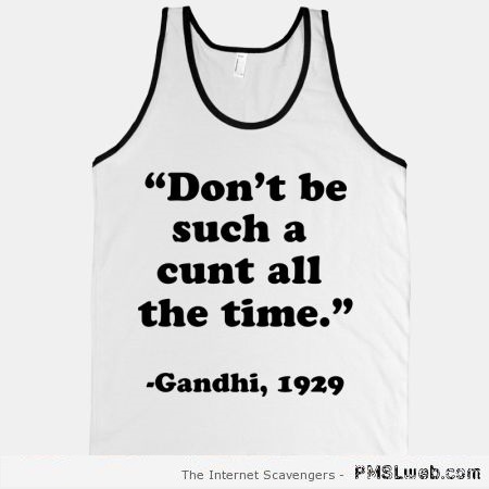 Funny fake Gandhi quote at PMSLweb.com
