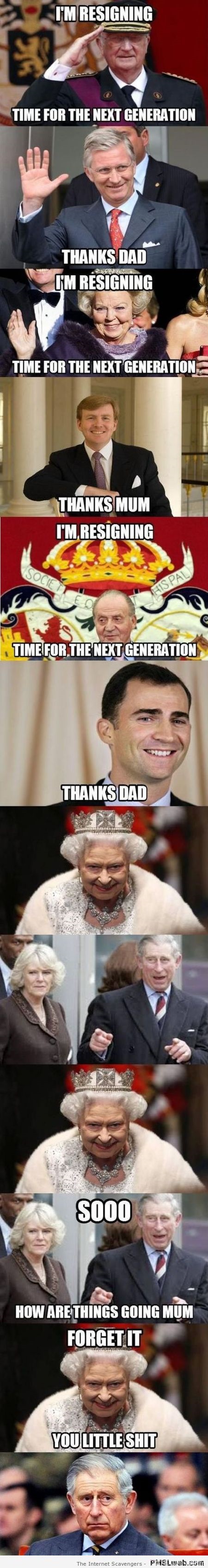 Funny Queen Elizabeth does not resign at PMSLweb.com