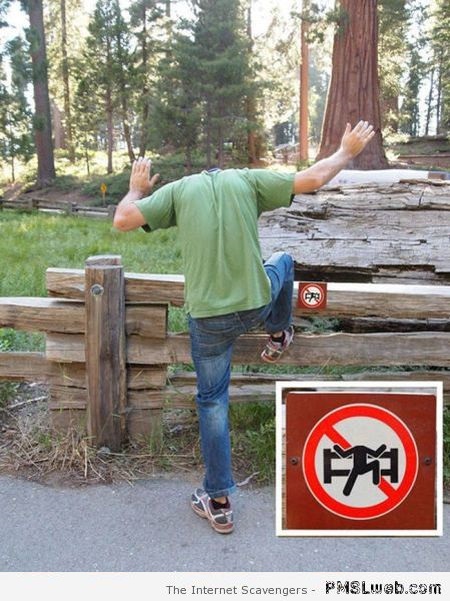 Funny defying interdiction sign at PMSLweb.com