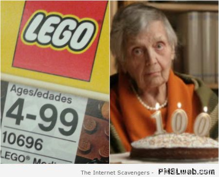 Grandma is too old to play legos humor at PMSLweb.com