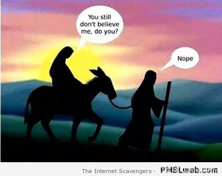 Funny Mary and Joseph cartoon at PMSLweb.com
