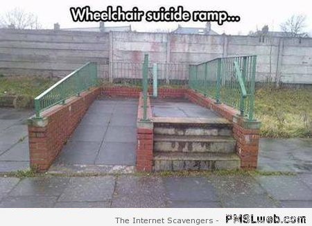 Wheelchair suicide ramp at PMSLweb.com