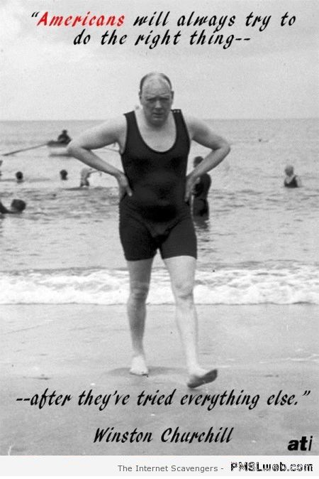 Funny Winston Churchill quote at PMSLweb.com