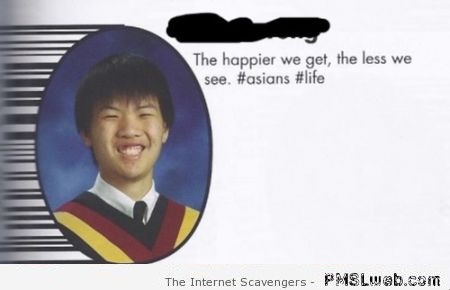 Funny Asian year book quote at PMSLweb.com