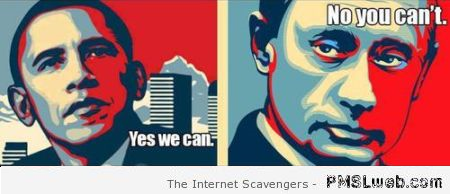 Obama versus Putin humor at PMSLweb.com