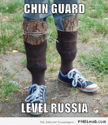 Chin guard level Russia meme at PMSLweb.com