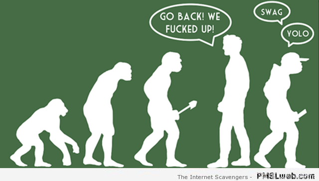 Funny evolution go back we screwed up at PMSLweb.com