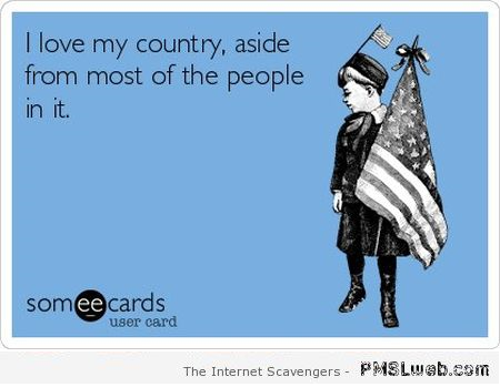 Funny America I love my country ecard at PMSLweb.com
